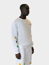 LUPITU WHITE PUZZLE SWEATER