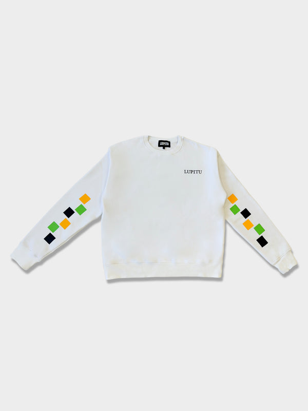 LUPITU WHITE PUZZLE SWEATER