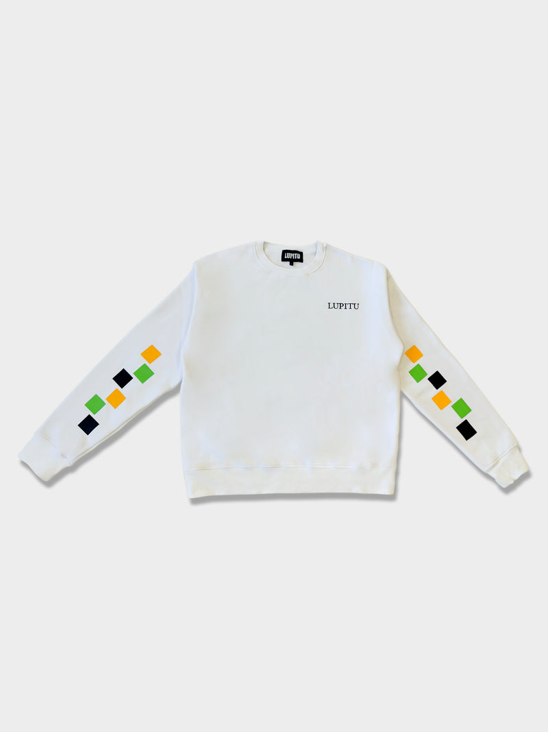 LUPITU WHITE PUZZLE SWEATER