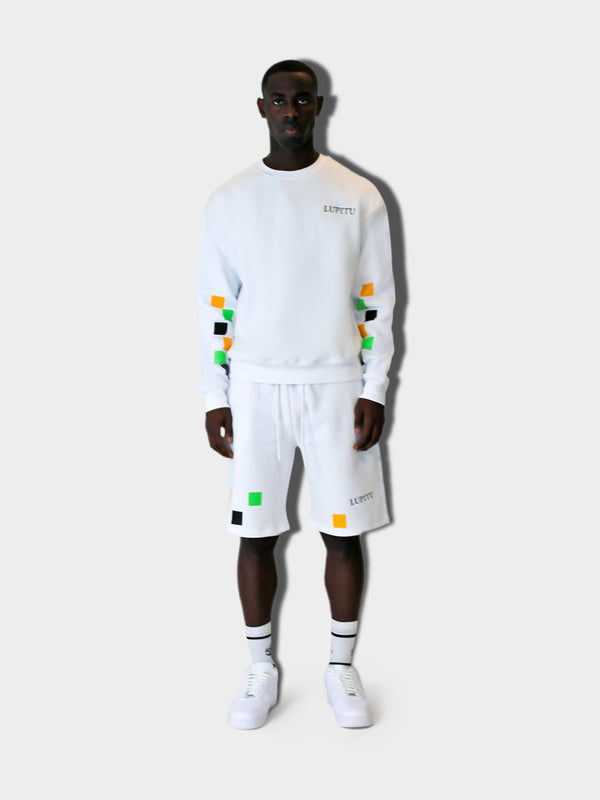 LUPITU WHITE PUZZLE SWEATER