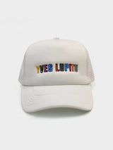 LUPITU WHITE TRUCKER CAP