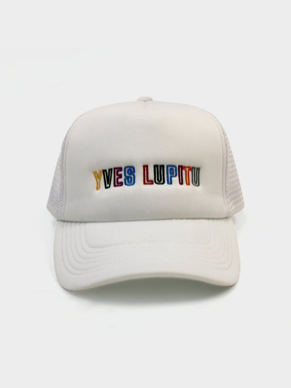 LUPITU WHITE TRUCKER CAP
