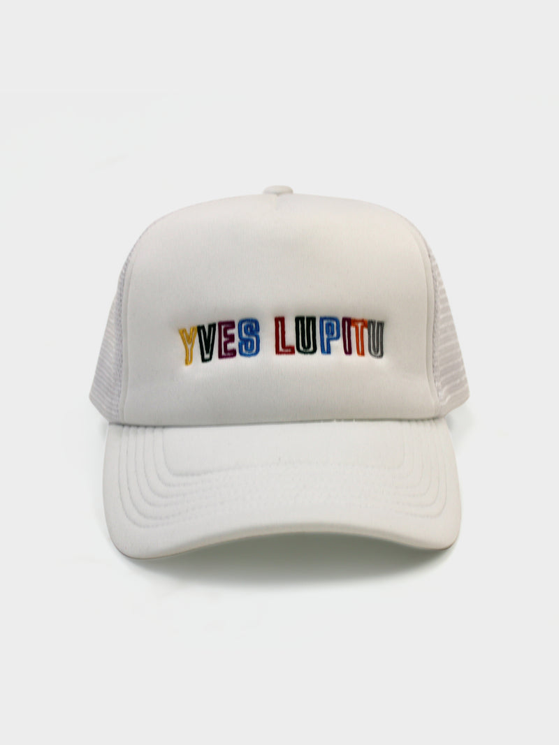 LUPITU WHITE TRUCKER CAP