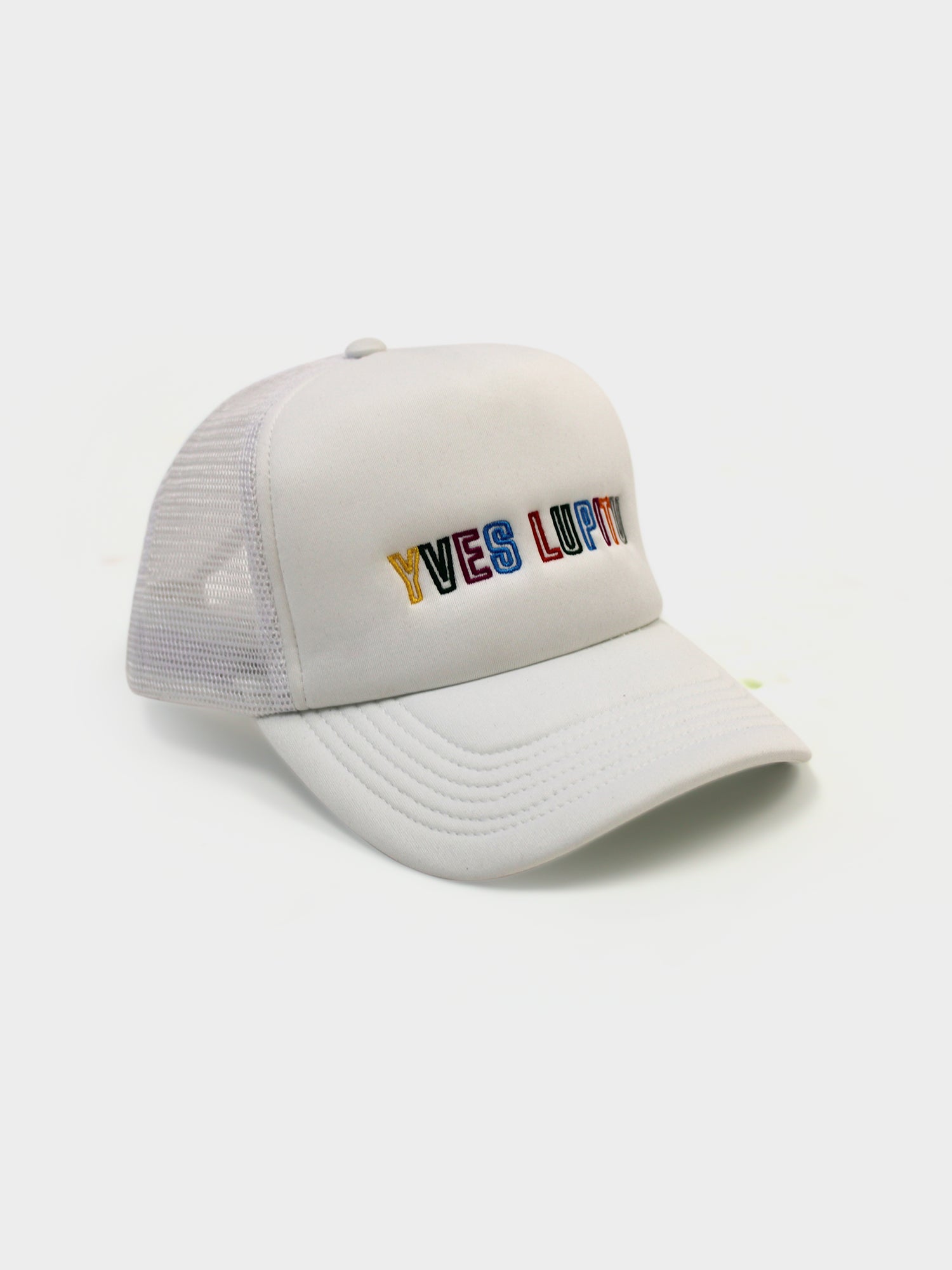 LUPITU WHITE TRUCKER CAP