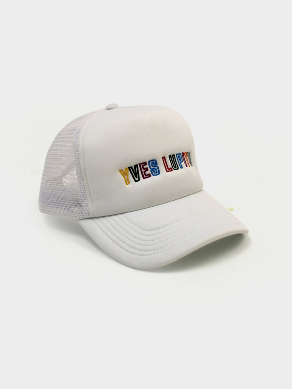 LUPITU WHITE TRUCKER CAP