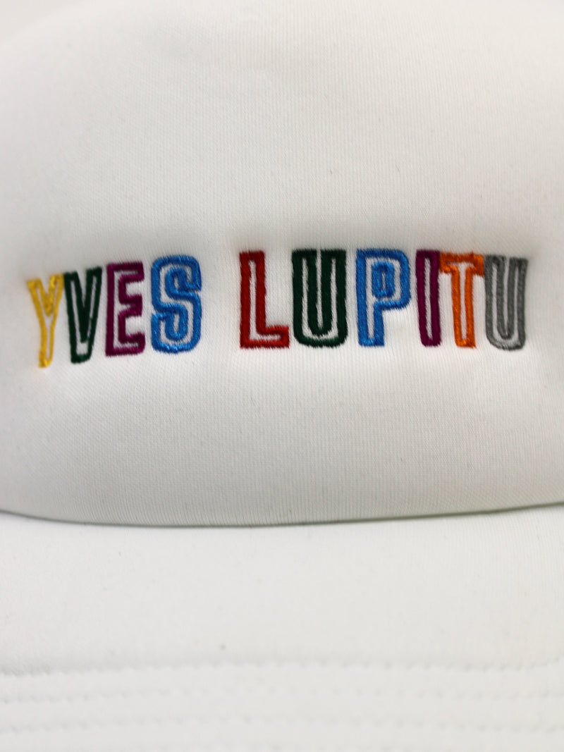 LUPITU WHITE TRUCKER CAP