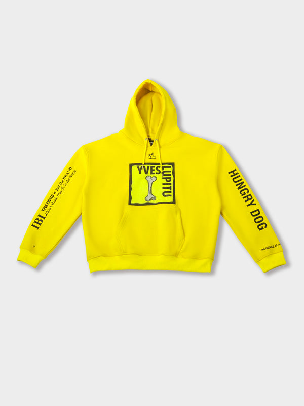 LUPITU YELLOW HUNGRY DOG HOODIE