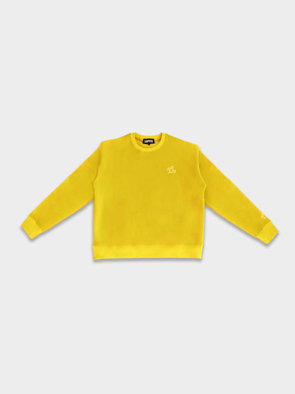 LUPITU FULL YELLOW YL LOGO SWEATER