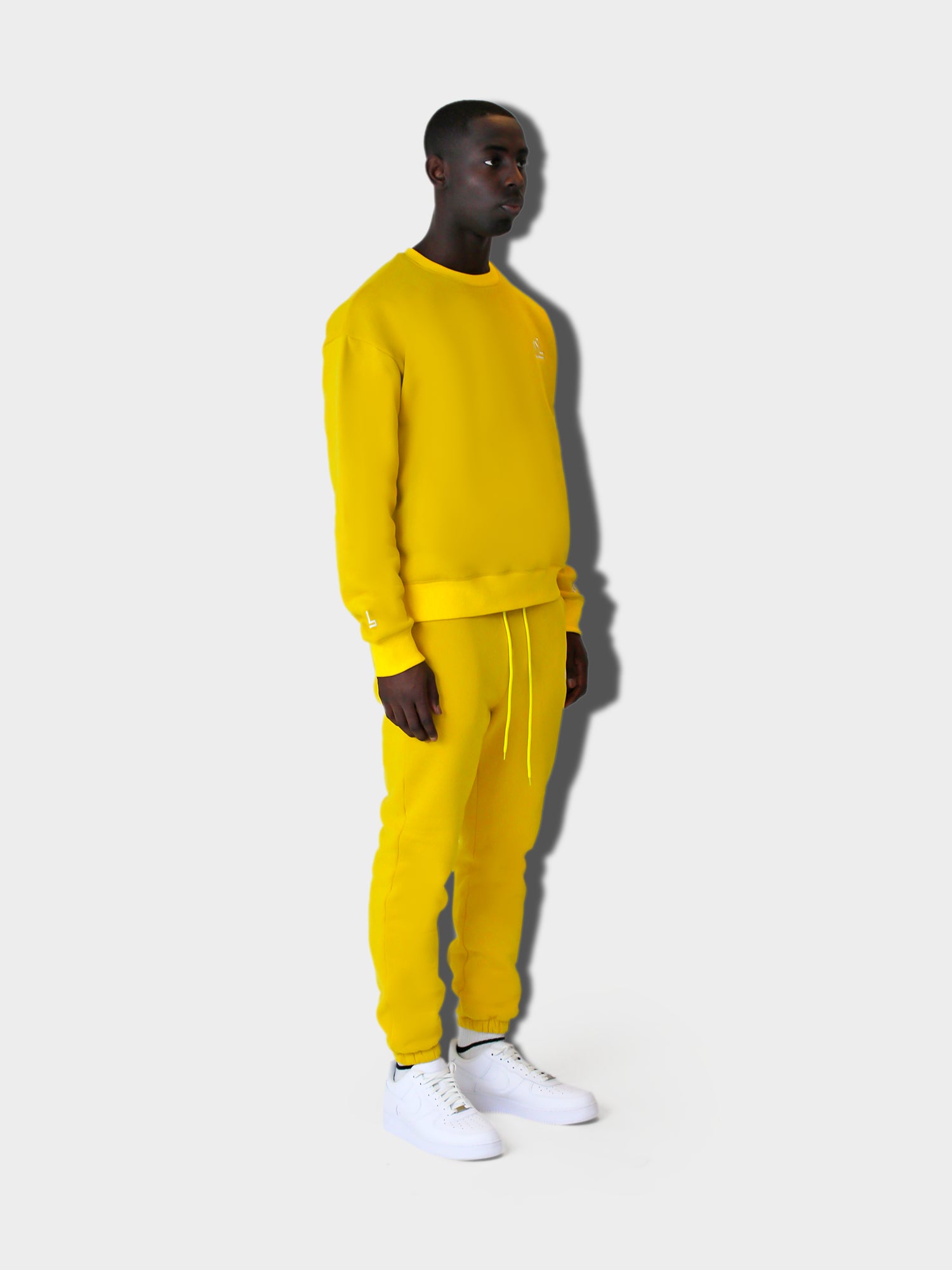 LUPITU MEN'S YELLOW YL LOGO SWEATER
