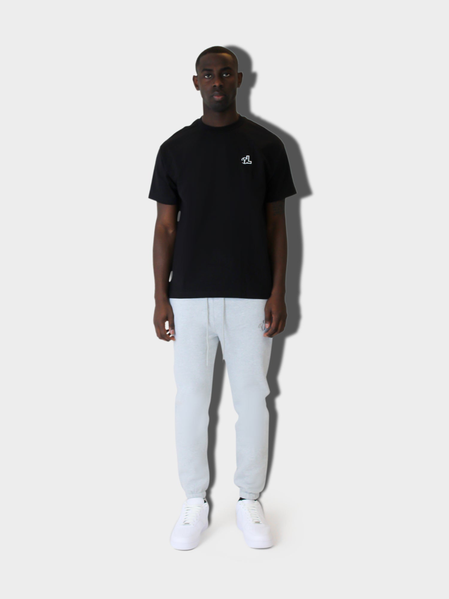 LUPITU MEN'S 2 PACK WHITE & BLACK TEES