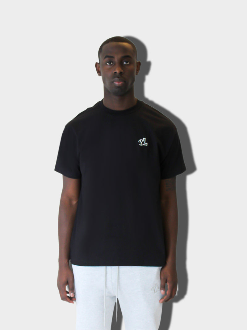 LUPITU BLACK BASIC TEE