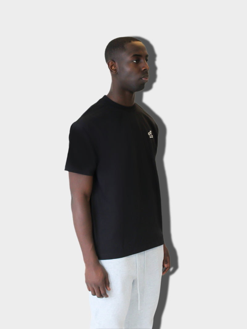 LUPITU BLACK BASIC TEE