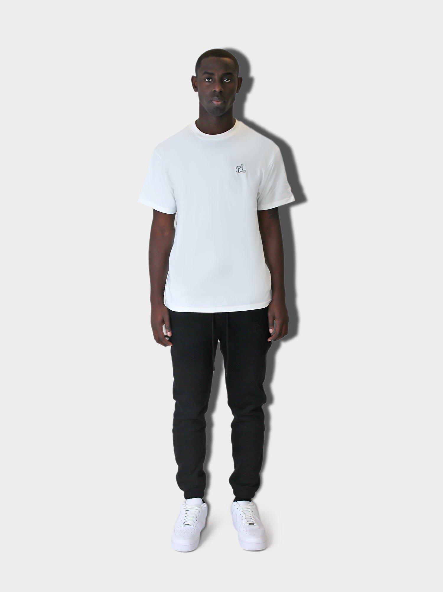 LUPITU MEN'S 2 PACK WHITE & BLACK TEES